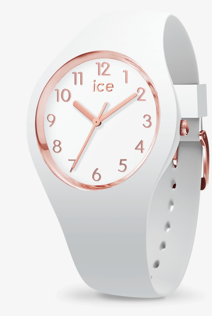 Ice Glam - White Rose-gold - Numbers - Ice Watch 015337, transparent png