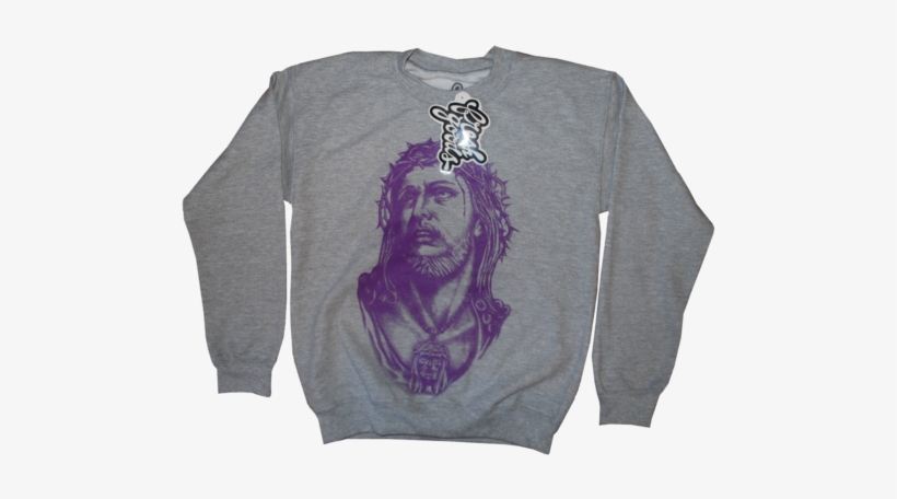 Jesus Piece Grey Sweater, $55 - Sweater, transparent png