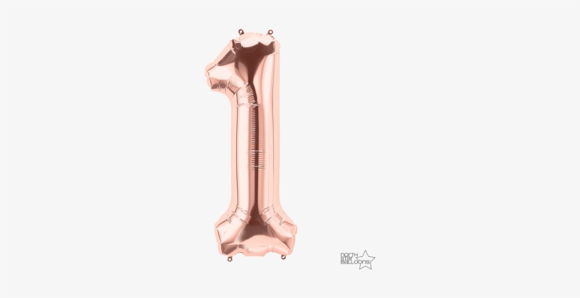 Northstar 34" Foil Rose Gold Number - 21 Balloon Rose Gold, transparent png