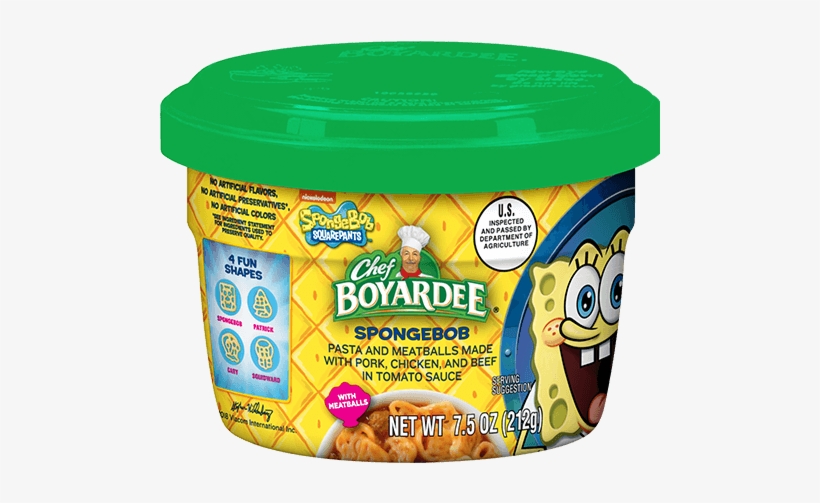 Spongebob Microwavable Cup - Spongebob Chef Boyardee, transparent png