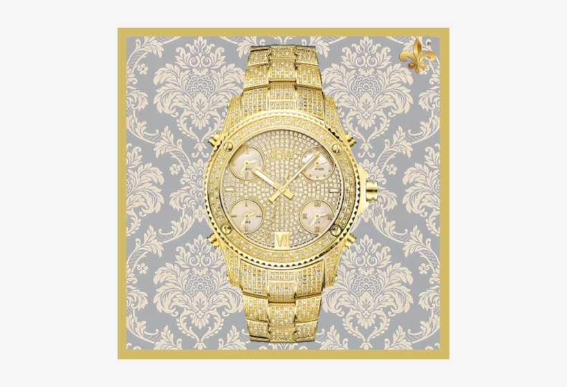 Diamond & Yellow Gold 26mm Watch - Jbw Jb-6213-a Watch Online In India, transparent png