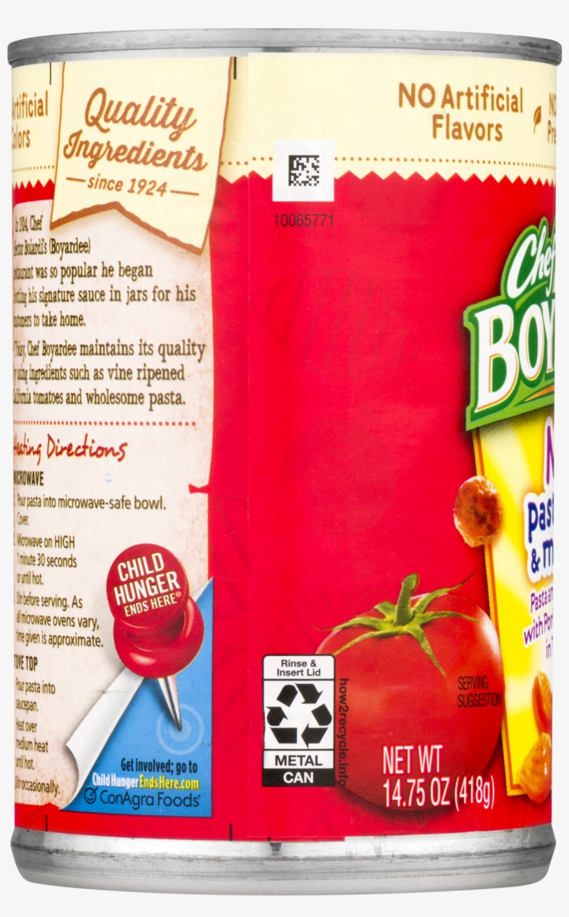 Chef Boyardee Mini-bites Pasta Shells & Meatballs, - Chef Boyardee Chicken Alfredo - 15 Oz Can, transparent png