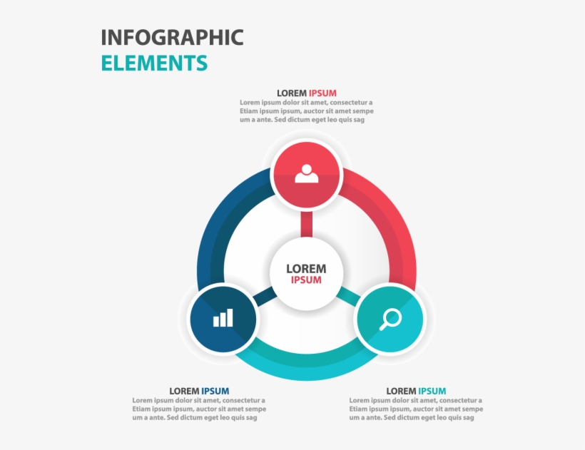 Abstract Colorful Circle Business Infographics Elements, - Vector Graphics, transparent png