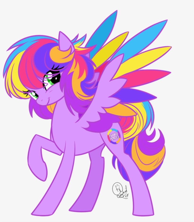Basykail, Colored Wings, Female, Mare, Multicolored - Pony, transparent png