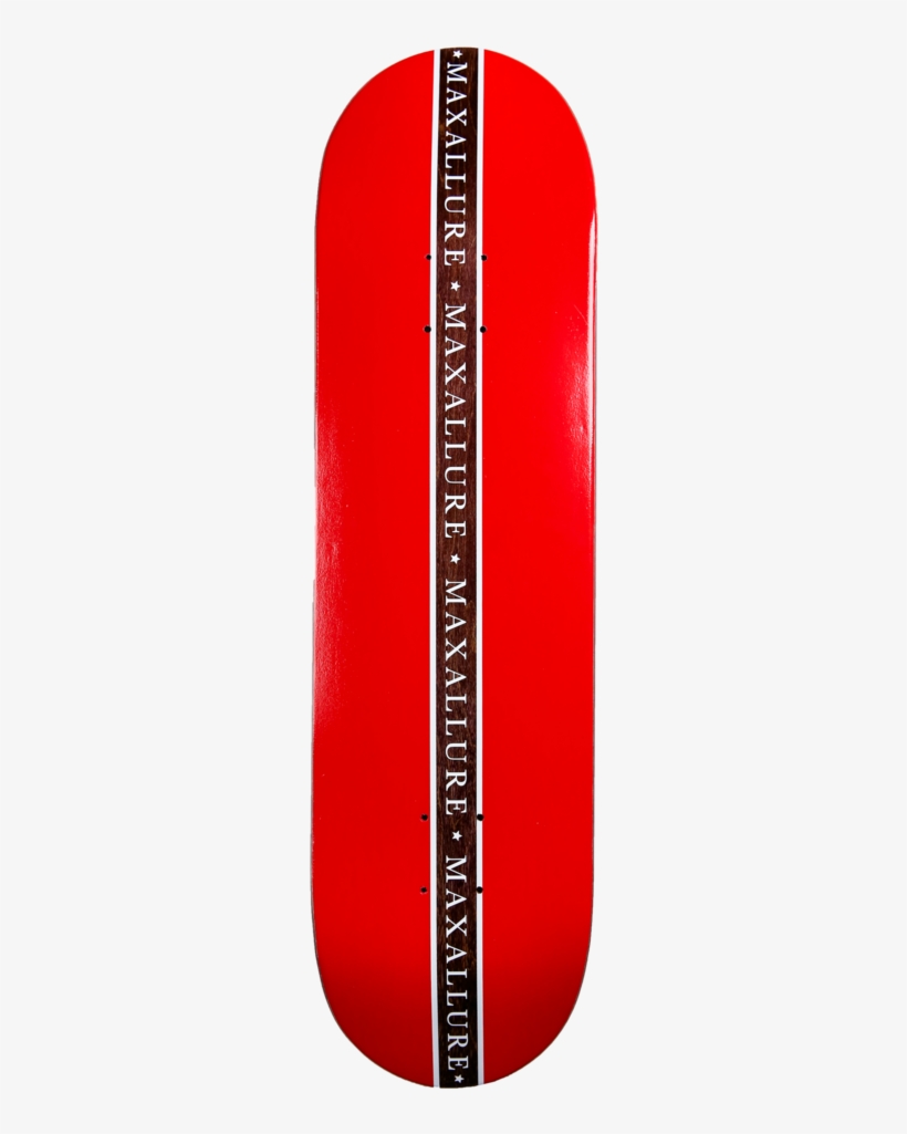 Red Starting Line Deck Maxallureskateboards - Skateboard Deck, transparent png