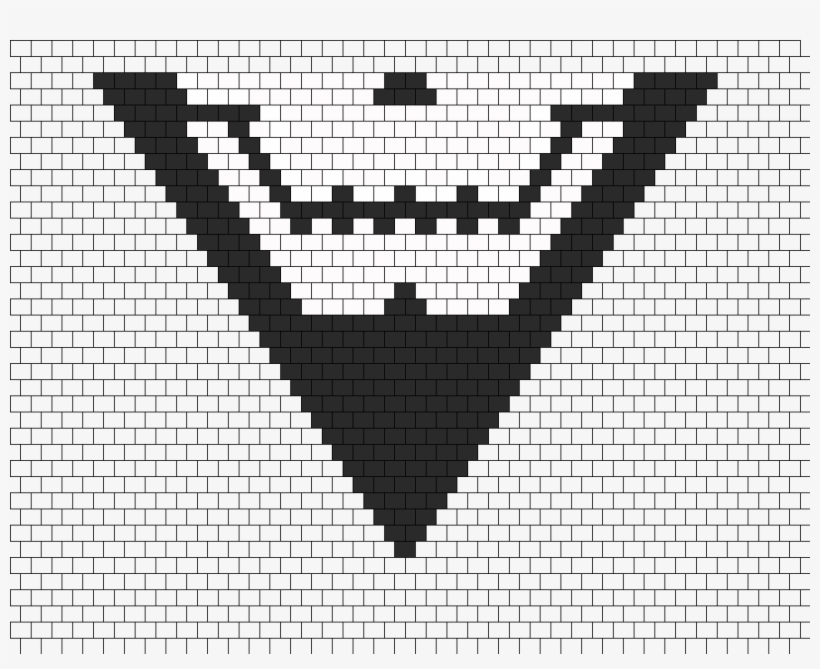 Skull Bandana Bead Pattern - Cross-stitch, transparent png