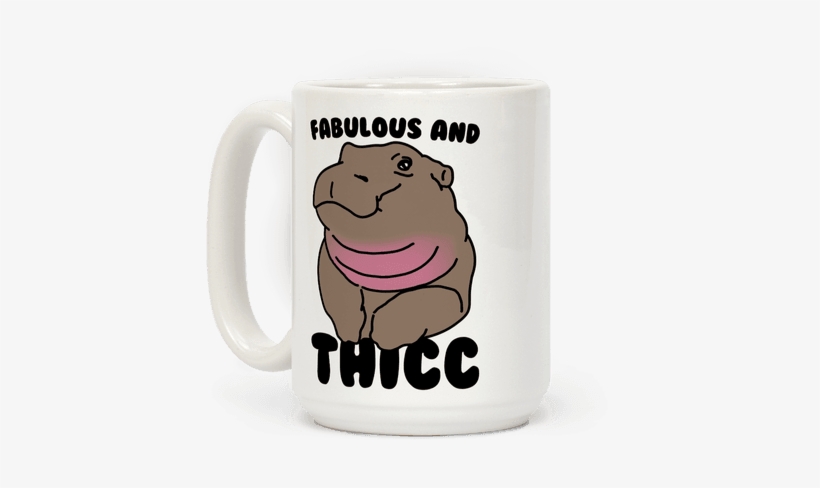 Fabulous And Thicc - Fiona The Hippo Shirt, transparent png