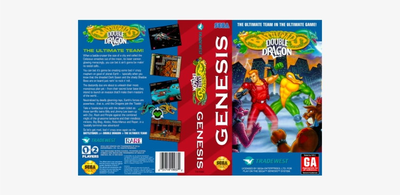 Battletoads & Double Dragon The Ultimate Team [genesis, transparent png
