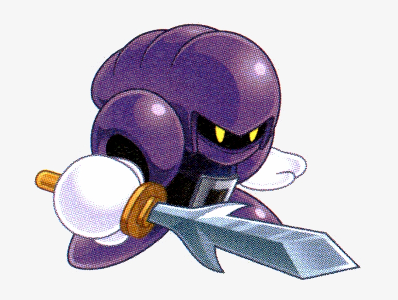 Kirby Clipart Sword - Sword Knight Kirby Super Star, transparent png