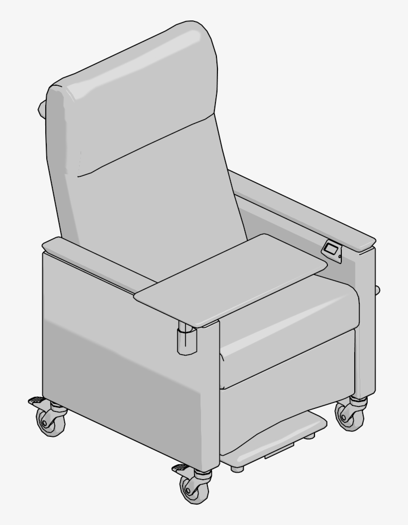 Rclnr,fxd Arm,left Facing Tablet,heat And Massage,wood - Club Chair, transparent png