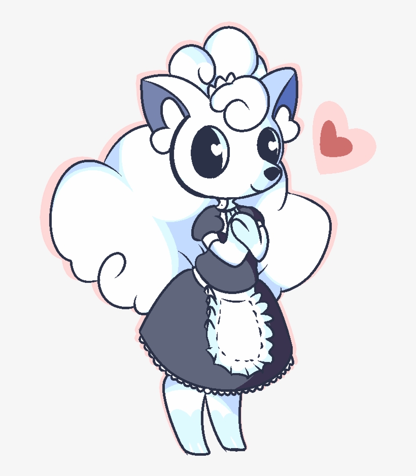 Alolan Vulpix Maid - Alola, transparent png