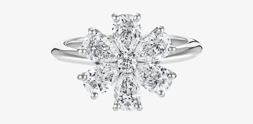Harry Winston Forget Me Not Ring, transparent png