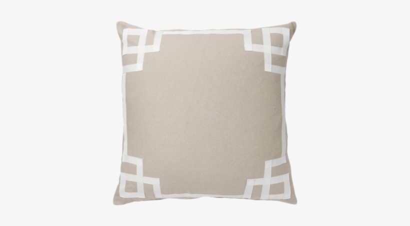 Greek Key Trim Pillow, transparent png