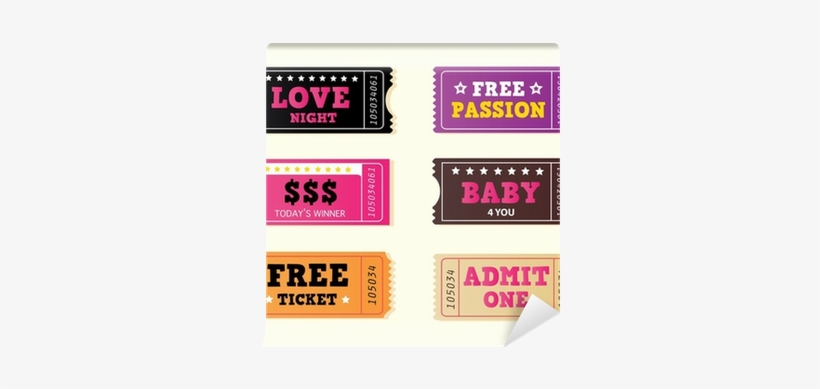Collection Of Love Night Retro Tickets - Karten. Rosa Ausgabe Keramik Herz-ornament, transparent png