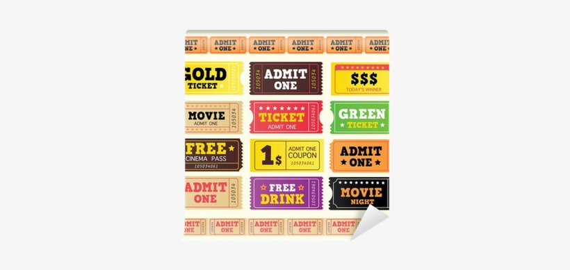 Vintage Cinema Tickets - Vintage Cinema Ticket Price, transparent png