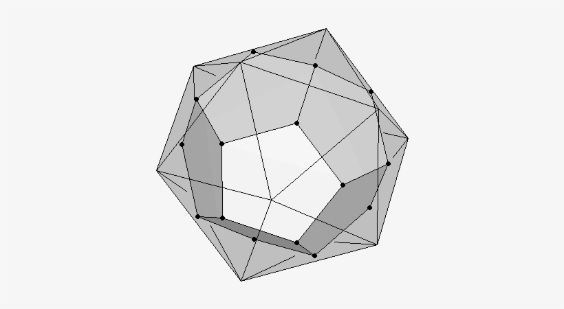 Dodecahedron As Dual Of An Icosahedron - Icosaedro Dentro De Dodecaedro, transparent png