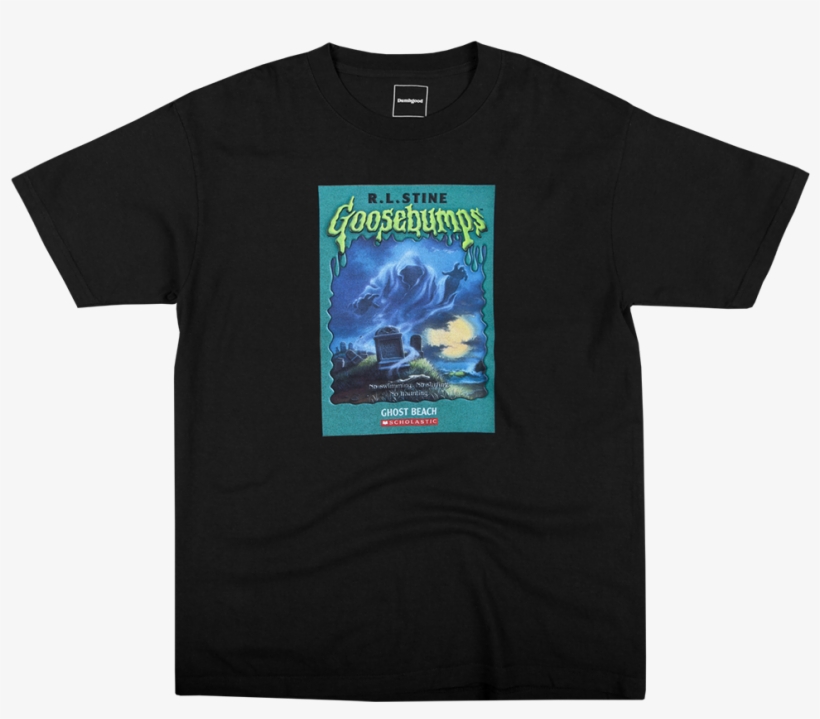 Ss Goosebumps Ghost Beach Tee Black - Deck Is Where The Circle Is T Shirt, transparent png