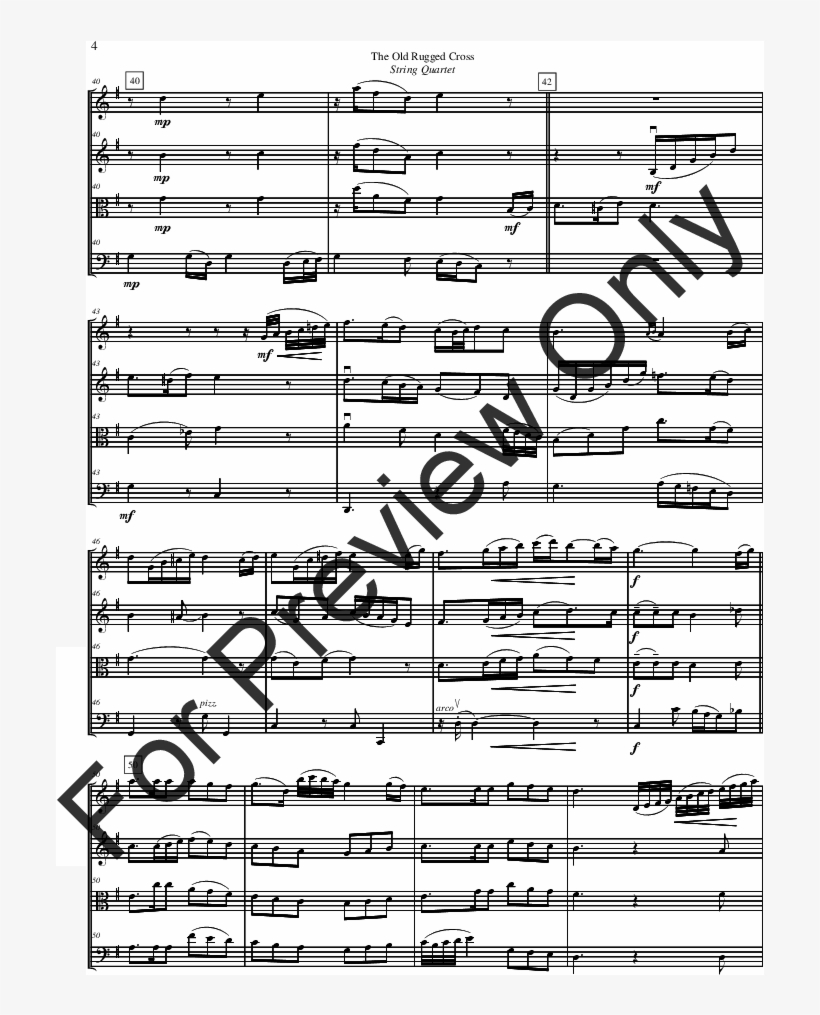 The Old Rugged Cross Thumbnail - Sheet Music, transparent png