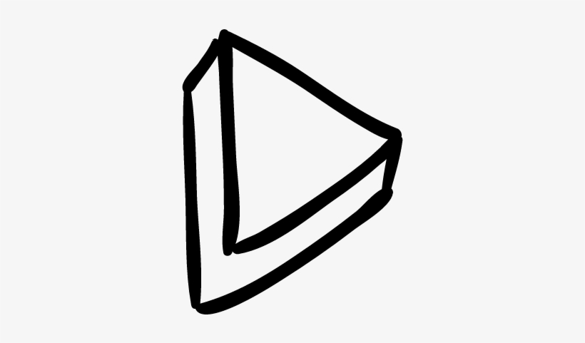 Play Button Vector - Hand Drawn Play Button, transparent png