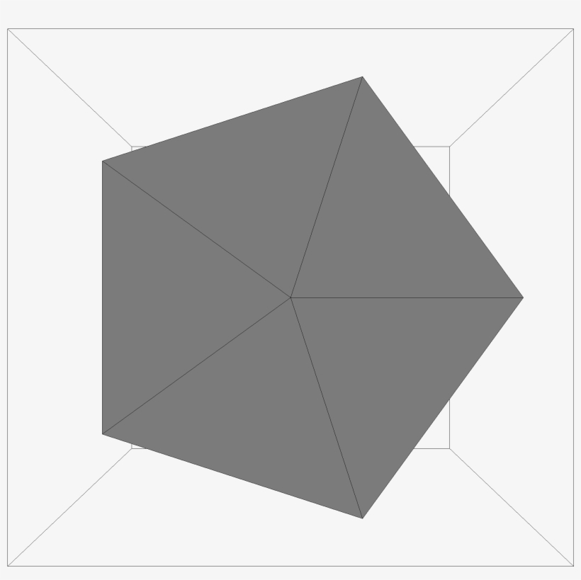 Icosahedron - Triangle, transparent png