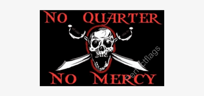 No Quarter No Mercy Flag, transparent png