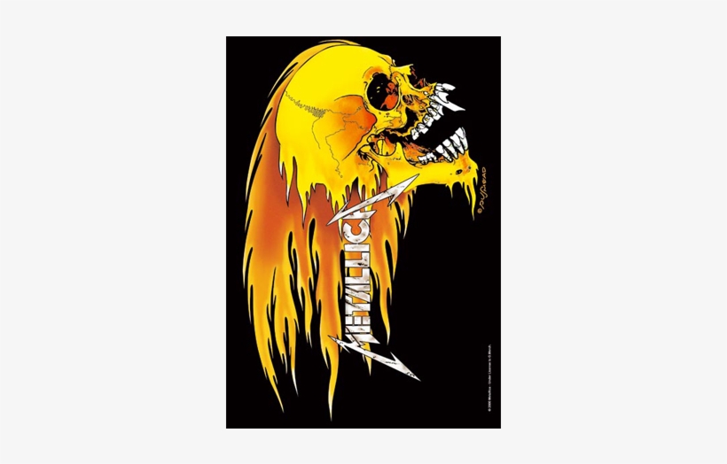 Metallica Skull And Crossbones Buy Thrash Metal Merchandise - Metallica Skull, transparent png