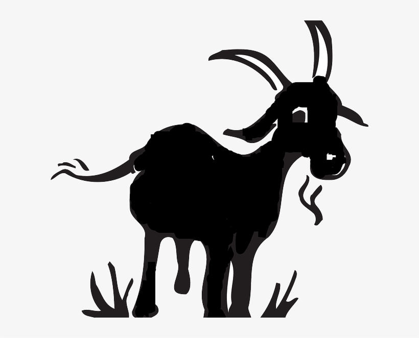 Baby Sitter Required For A Goat - White Goat And Black Goat Cartoon, transparent png