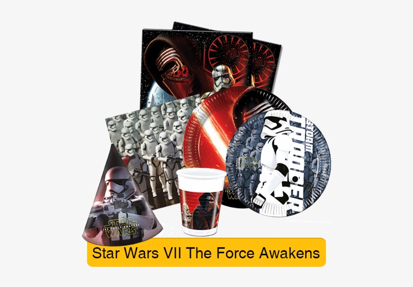 Star Wars Vii - Star Wars The Force Awakens Paper Party Plates - 20cm, transparent png