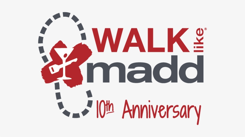 Greyred Walk 10th Anniv Logo-png - Run Like Madd 5k Atlanta, transparent png