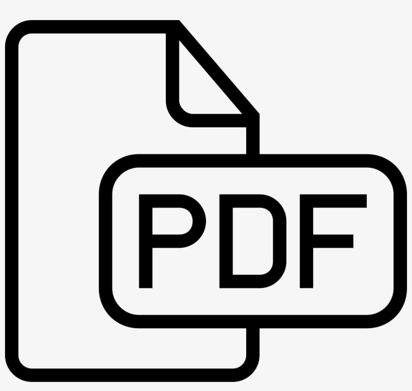 Pdf File Outlined Interface Symbol Comments - Dxf File Format Icon, transparent png