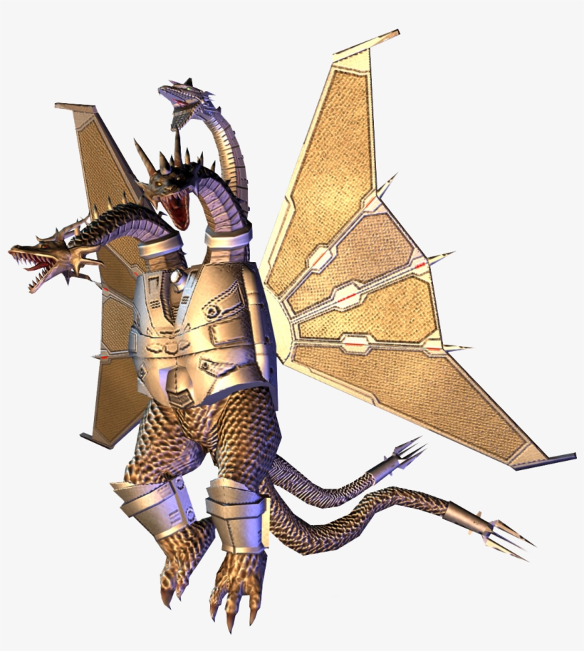 Mecha King Ghidorah - Godzilla Unleashed Mecha King Ghidorah Story Mode, transparent png