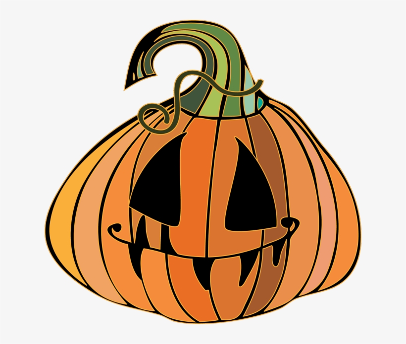 Happy Jack O Lantern Clipart At Getdrawings Com Free - Citrouille Halloween Dessin Orange, transparent png