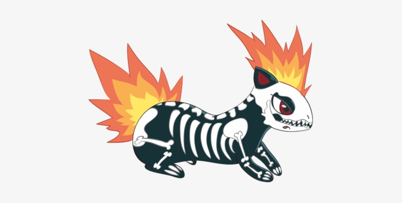Quilava Is Impatient To Play Trick Or Treat It Tired - Quilava Halloween, transparent png