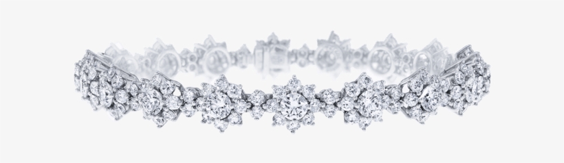 Sunflower By Harry Winston, Small Diamond Bracelet - Bracelet, transparent png