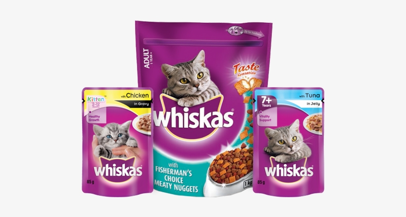 Throughout Their Life, The Whiskas® Range Offers Delicious - Whiskas Chunks In Jelly With Tuna - Pouch (100g), transparent png