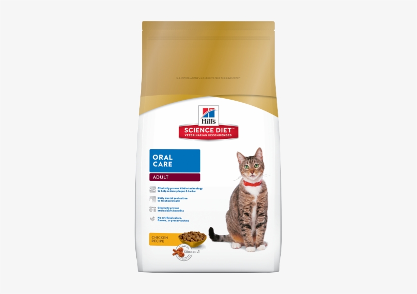 Sd Adult Oral Care Cat Food Dry Productshot 500 - Science Diet Cat Oral Care, transparent png