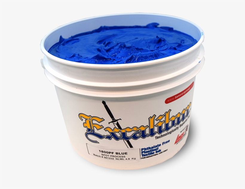 Excalibur 1800 Spot Blue Plastisol Ink For Use With - River City Graphic Supply, transparent png