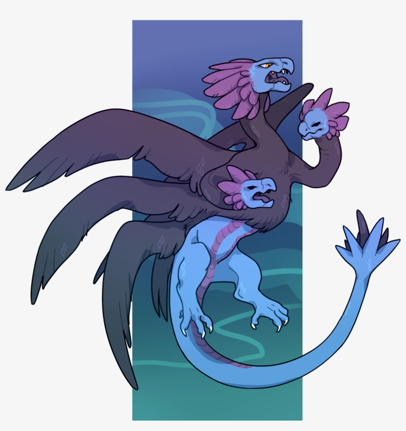 Hydreigon - Cartoon, transparent png