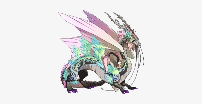 The First One I Got Was Missingno - Flight Rising Imperial Gray, transparent png