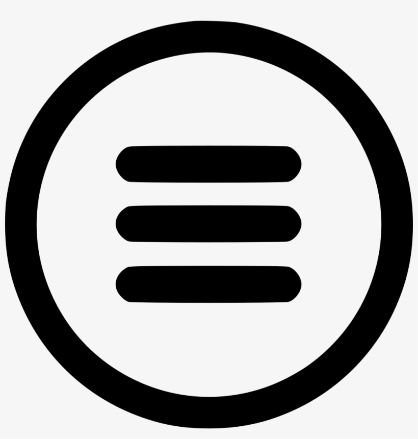 Mobile Navigation Bar Menu Responsive Ui Comments - Facebook Icon In Circle, transparent png