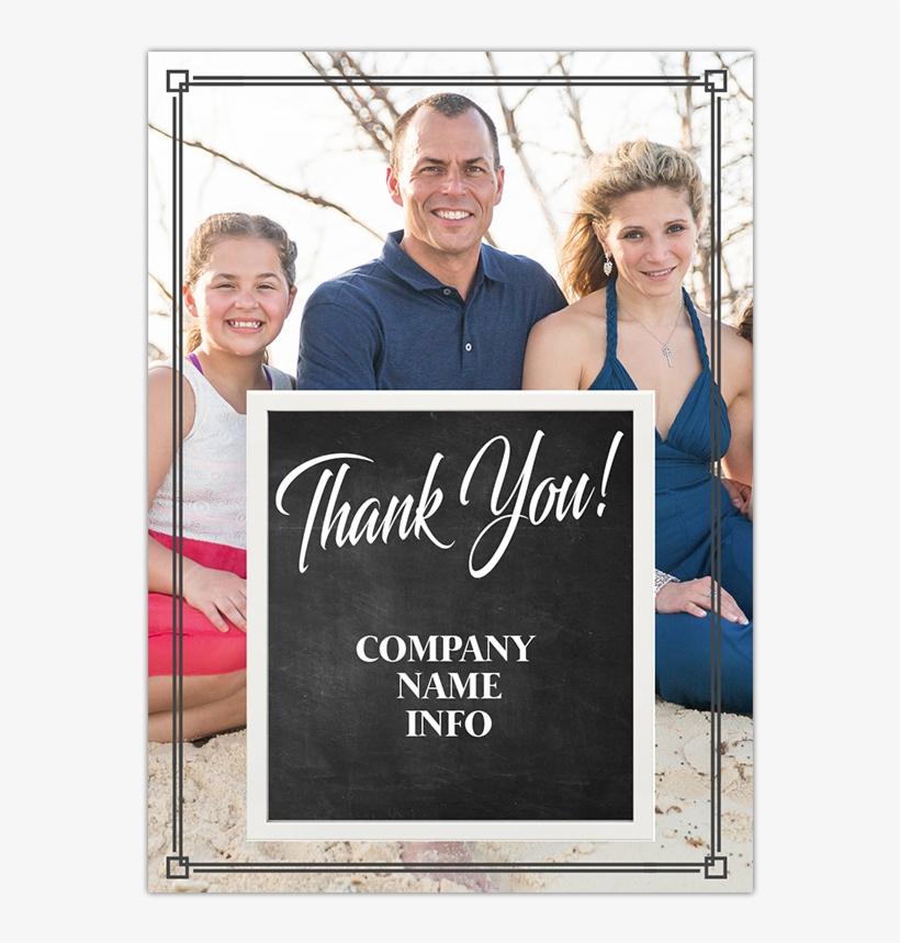 Baron Thank You Card - Calligraphy, transparent png