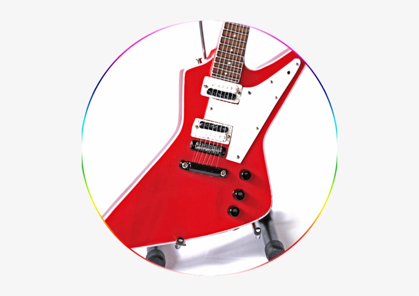 Sammy Hagar Miniature Guitar Replica Collectible Red - Guitar, transparent png