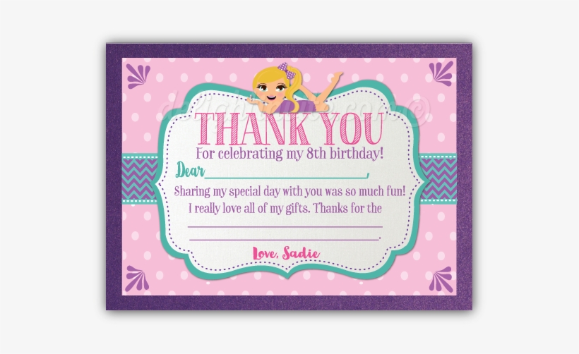 Spa Party Thank You Cards - Party Thank You Cards, transparent png