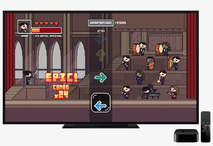 "epic Orchestra" Is A Swipe-based Rhythm Game Set To - Conducting Games Music, transparent png