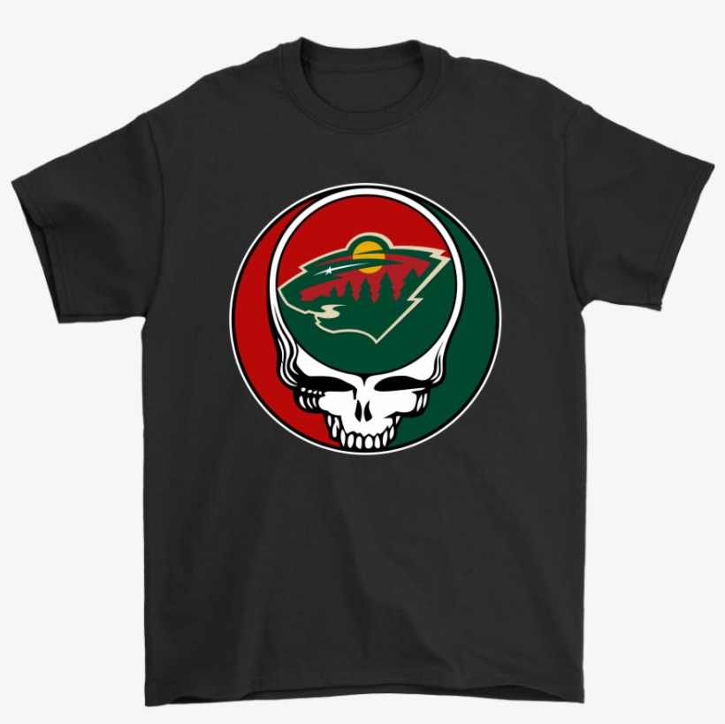 Nhl Team Minnesota Wild X Grateful Dead Logo Band Shirts - Grateful Dead Steal Your Face, transparent png