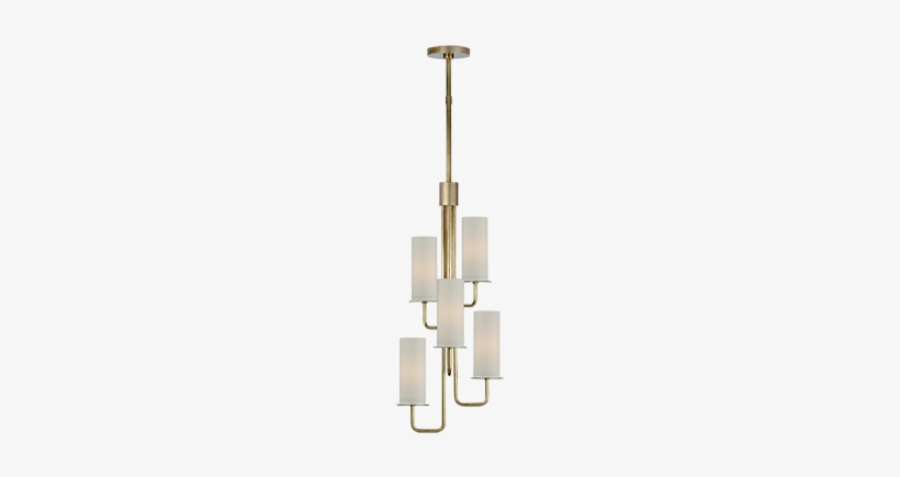 Kate Spade Hanging Shade Chandelier In Soft Brass - Ceiling Fixture, transparent png