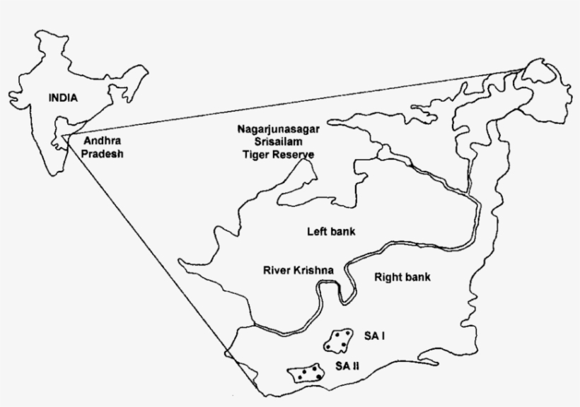 Shaded Regions Represent The Study Area I And Ii And - Map, transparent png