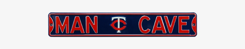 Minnesota Twins “man Cave” Authentic Street Sign - Minnesota Twins Navy 6" X 36" Man Cave Steel Street, transparent png