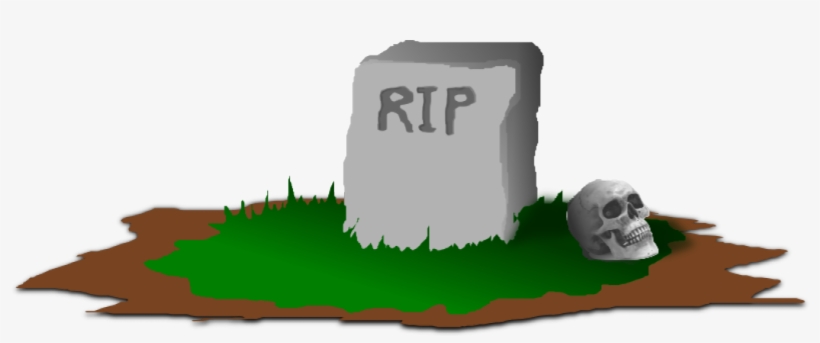 Gravestone With Skull Vector Graphics - Grave Clipart Png, transparent png