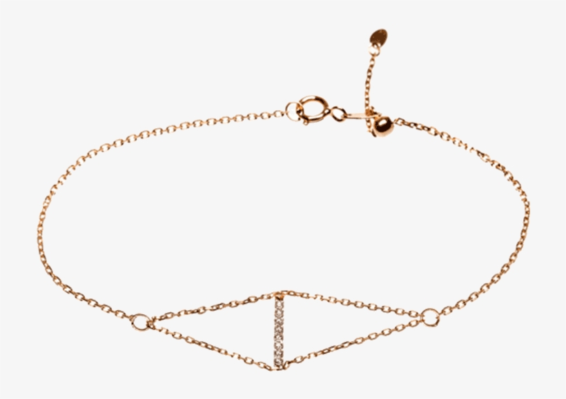 Pulsera Oro Triangulos Cadenas - Chain, transparent png